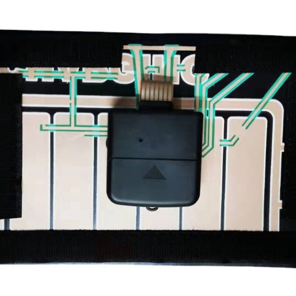 Inalámbrico multi-función táctil interruptor luminoso camiseta tiktok mismo control de voz eléctrica sonido batería red ropa roja flash LED