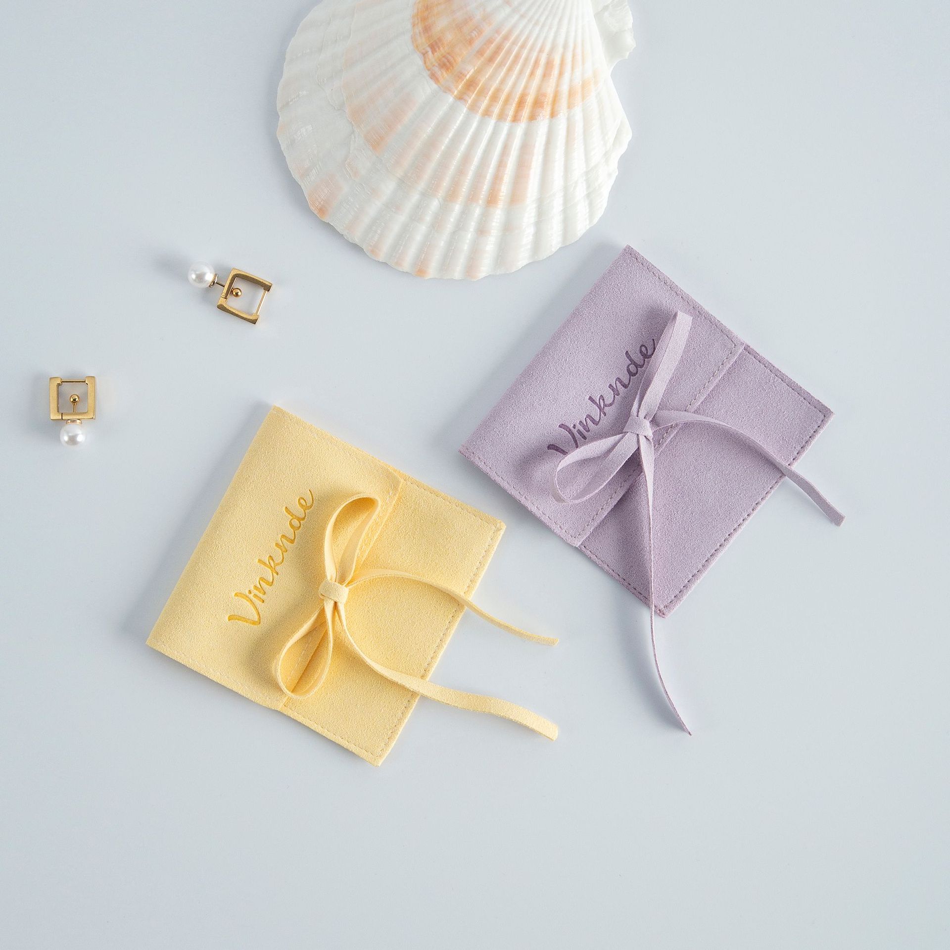 Solid Color Pattern 1 Piece Cloth Basic Simple Style Holiday Daily Solid Color Jewelry Packaging Bags