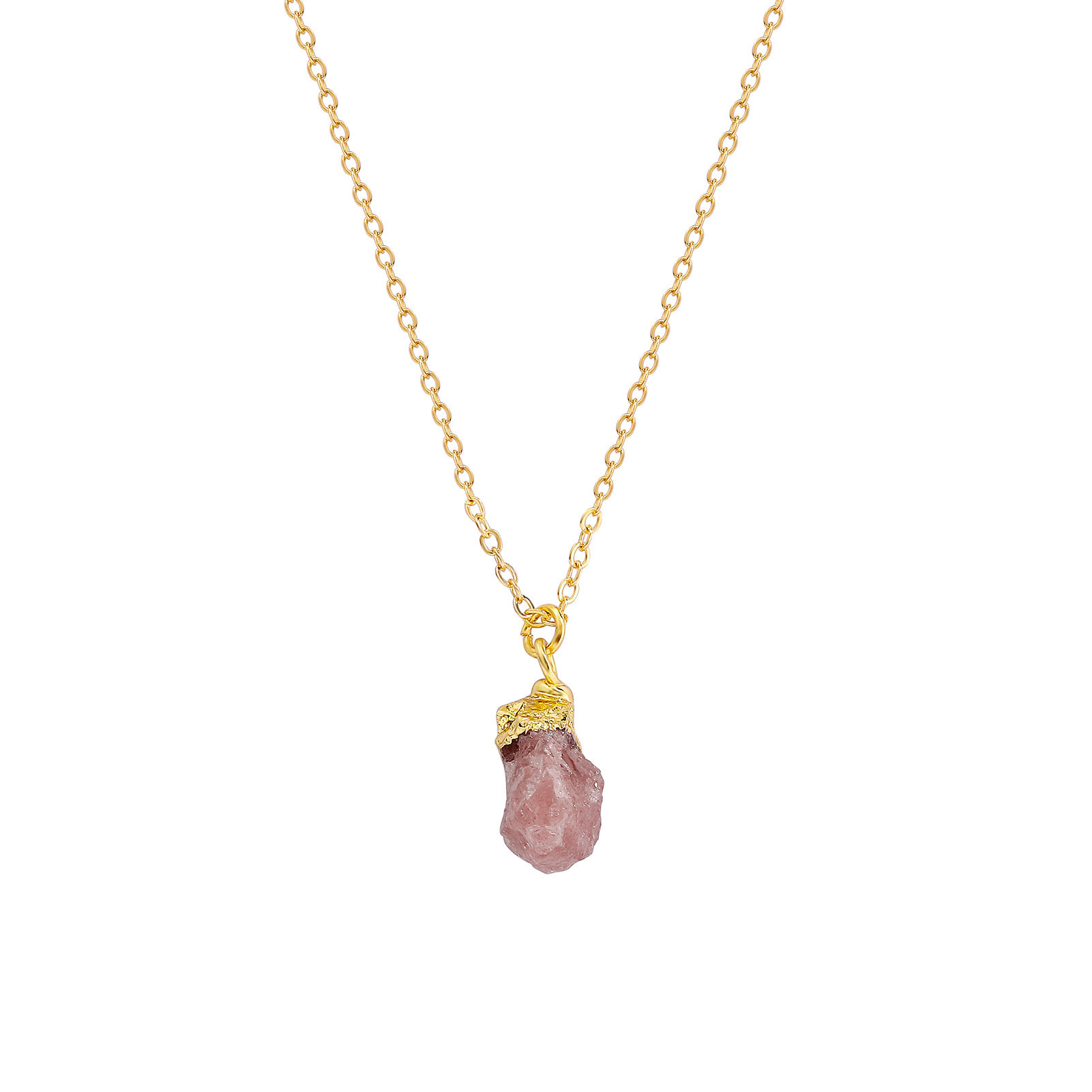 7g Weight Natural Stone Pendant Material Pendant Necklace Classification Copper Chain Material cable chain Chain Type 1 Piece Quantity Daily Occasion natural stone, Copper Material Geometric Pattern All Seasons Season Unisex Gender Simple Style Style Simple Style Geometric Natural Stone Copper Cable Chain Pendant Necklace In Bulk 11