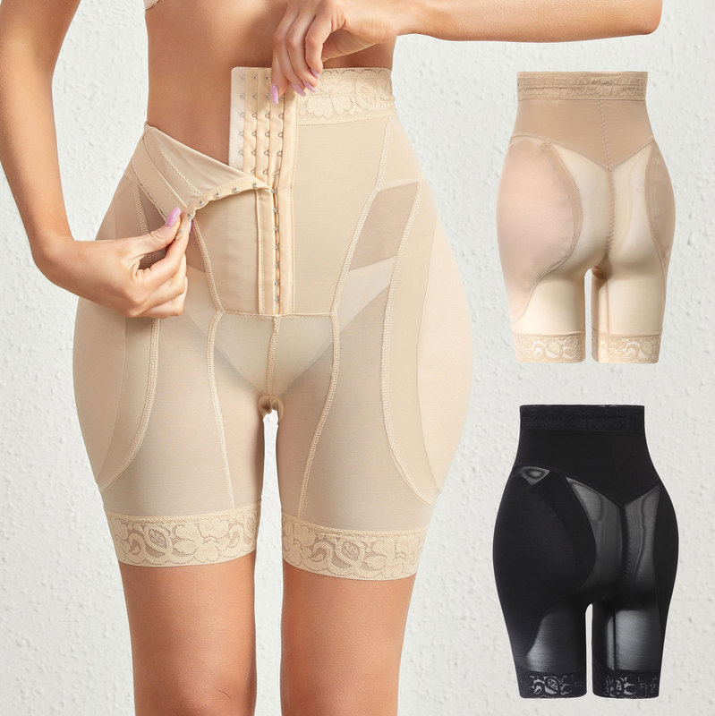 Cross-border New Hip Beauty Clothes Postpartum Breasted Abdominal Pants Lip Pants Full Hip Full Hip Open Hip Breathable Hip Pants