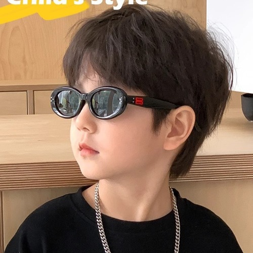 儿童墨镜防晒韩版复古2024新款gm男童太阳镜防紫外线女童偏光眼镜