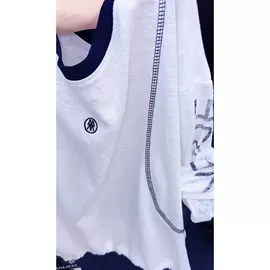 时尚休闲套装;连衣裙;女式T恤