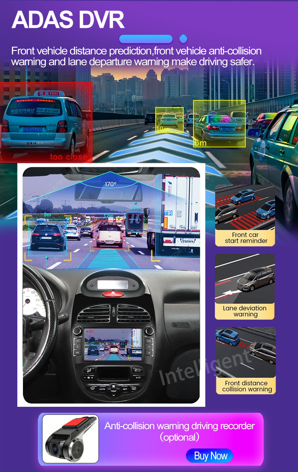 Suitable for Peugeot 206 Android 7inch Car Gps Bluetooth Carplay Car Navigation System Central Control Smart Car System