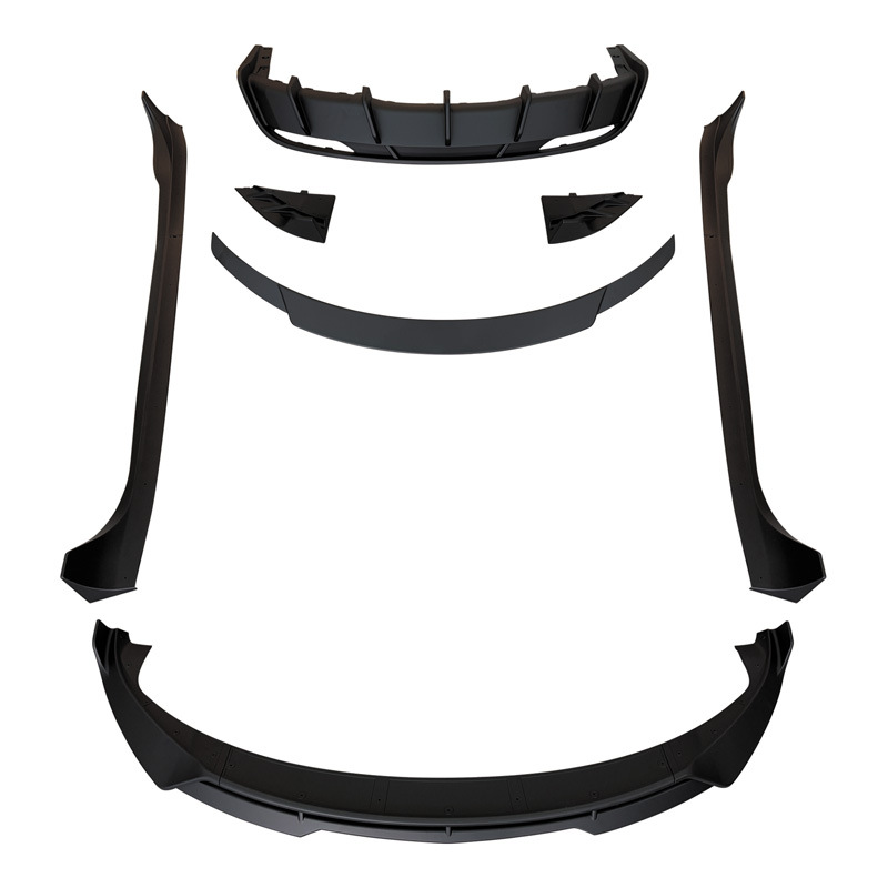 Suitable for rejuvenating the new version of Tesla model3 front lip front bumper protection front shovel rear lip side skirt air force kit