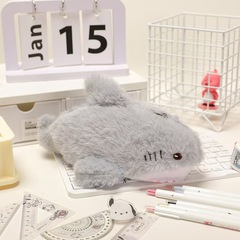 新しい漫画ギフト小動物サメ鉛筆バッグかわいいポータブル大容量収納文具バッグ在庫卸売