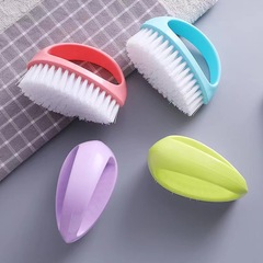 Colorful egg-shaped cleaning brush multifunctional home laundry brush candy color brush clothing and shoe cleaning brush wholesale