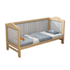 Crib for side table from natural wood, children's fence for bed