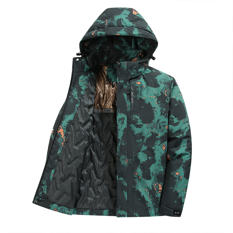 2024 invierno nuevo tipo de ropa de algodón para hombres a prueba de viento, agua, electricidad estática, humedad, aceite, frío, anti-desvanecimiento, ropa de algodón grande