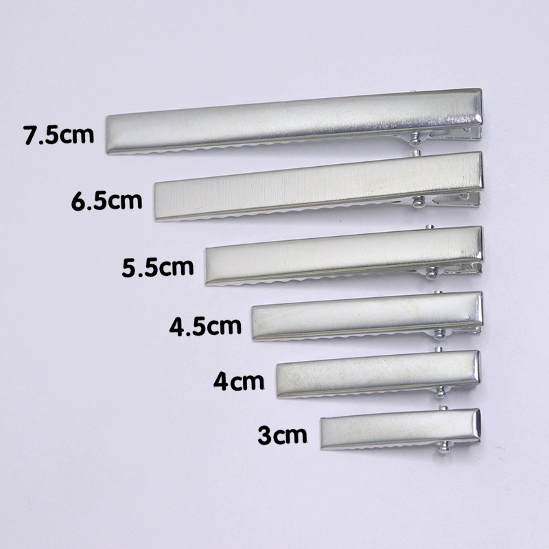 Металлический зажим для волос в форме утконоса, детские аксессуары для волос, аксессуары для самостоятельного изготовления, гальваническое серебро, аксессуары для головных уборов своими руками, производитель, оптовая продажа на месте