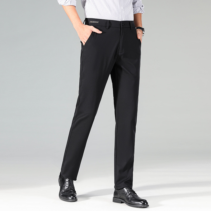 Yago Wool Men's Business Casual Pants 2025 Spring Comfortable Loose All-match Straight Casual Pants Yago Wool Men's Business Casual Pants 2025 Spring Comfortable Loose All-match Straight Casual Pants