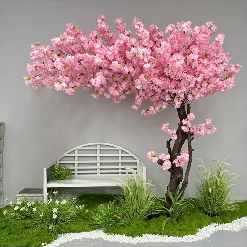 桜の木のシミュレーションの木の造景の造花のホテルのデパートの大型の桃の花の木のハイエンドの軽豪華な室内外の装飾の飾り物|undefined