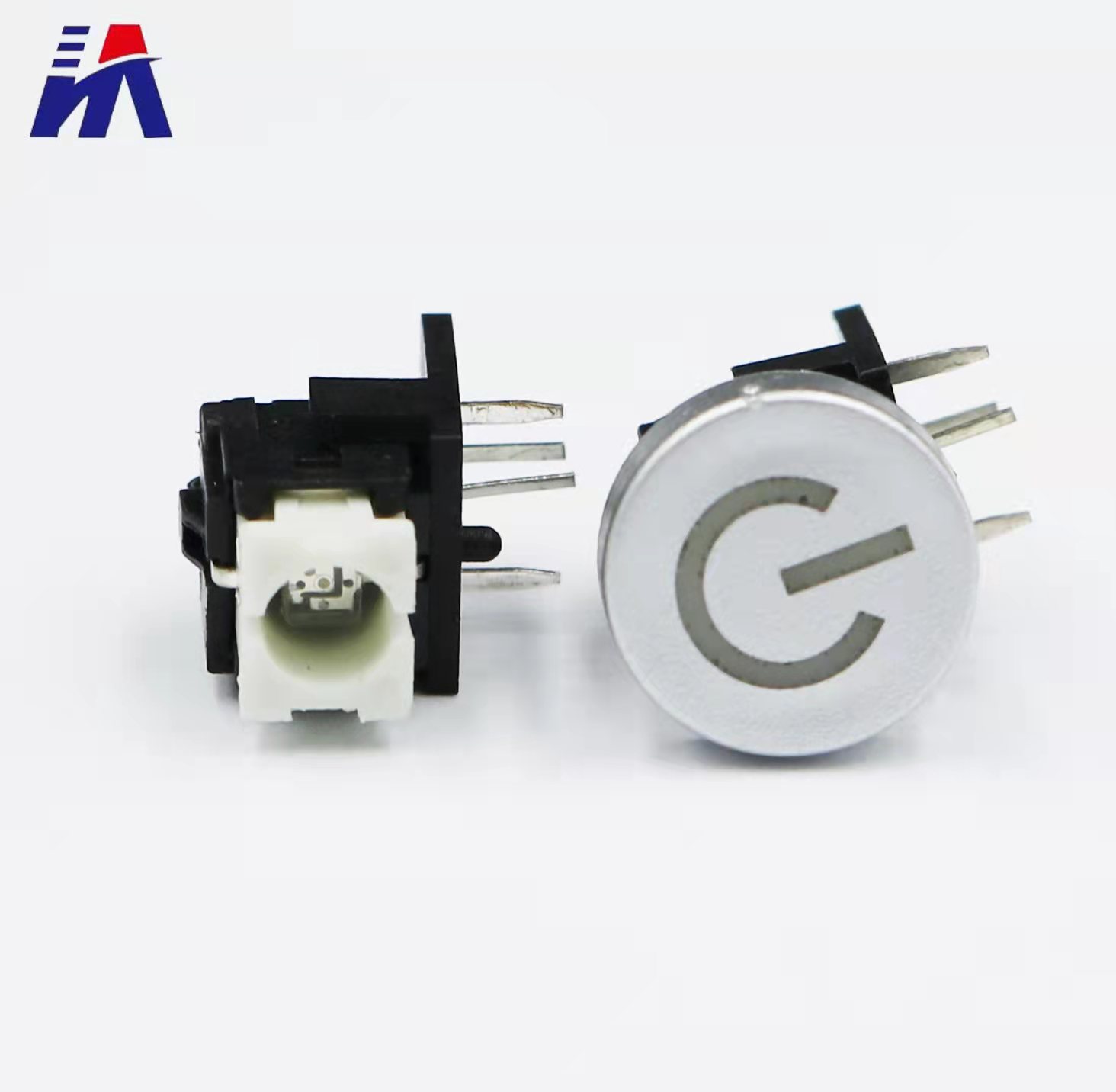 6*6-9H侧按带灯插件轻触开关带灯按键有多种颜色灯芯带帽子10mm