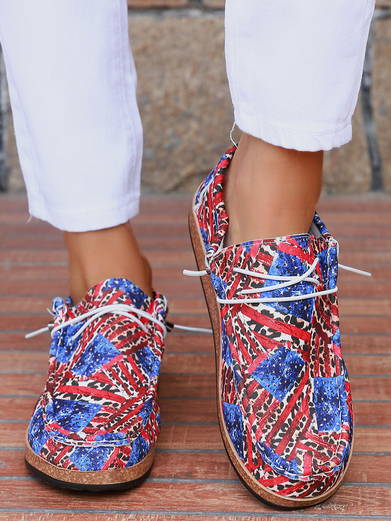 2024 New Thick soled Independent Day Large Fashion Sports and Leisure Board Lazy Shoes_voghion.com