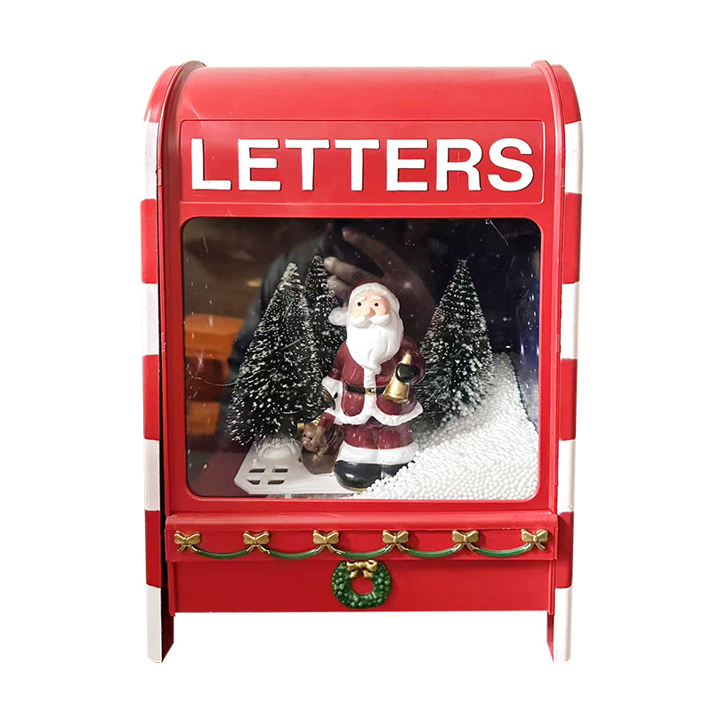 크리스마스 우편함 (산타클로스) 빨간색 바탕에 흰색 글씨