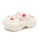 Summer new women's star decorative hole shoes thick bottom non-slip wear-resistant fashion casual outdoor beach closed toe slippers