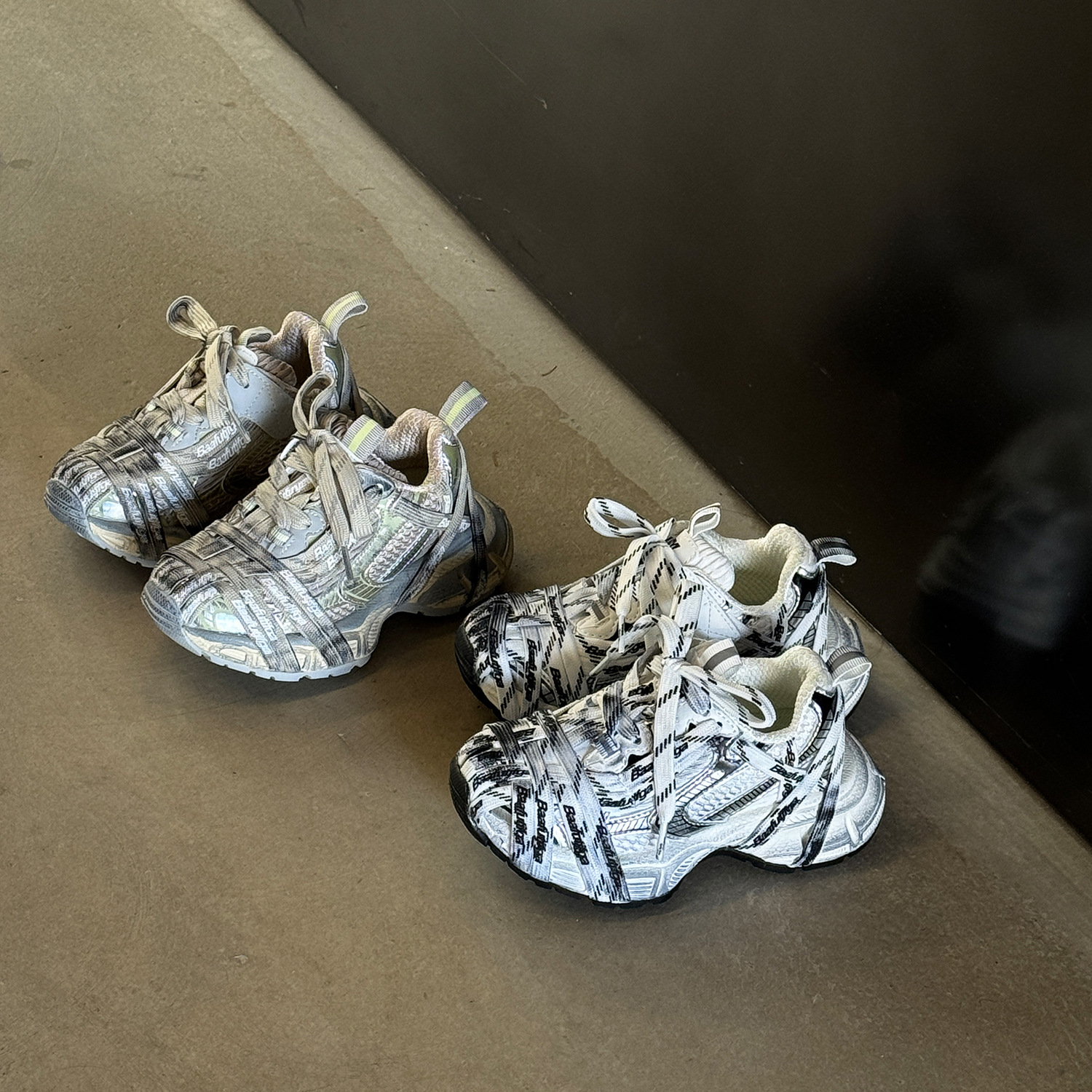 儿童潮流运动鞋2025秋季新款男女童绑带休闲老爹鞋学生轻便跑步鞋