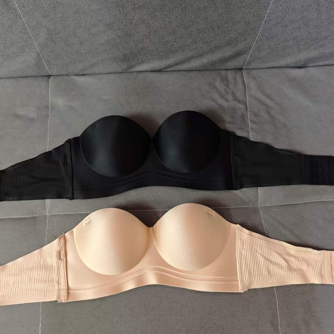 Extranjero solo nuevo brillante ropa interior sin costuras de espesor medio de alta calidad push up multi-color multi-tamaño sujetador inalámbrico sujetador invisible