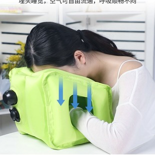 Tpu odorless pressing inflatable nap pillow primary school students lie prone pillow lunch break artifact lie prone pillow children's classroom sleep