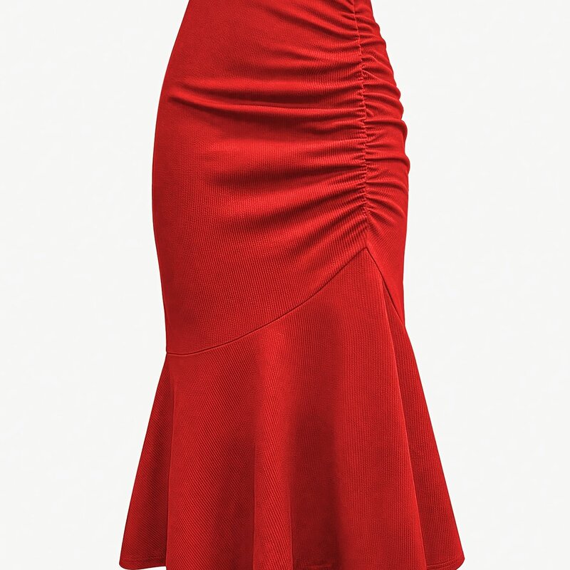 Everyday Comfort Skirt Elegant High Waist Pleatedハイウエストプリーツスカート|undefined