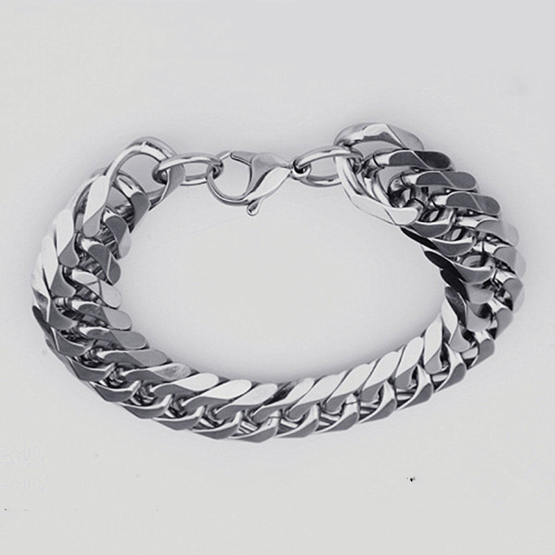 Daily Occasion Titanium Steel Material Geometric Pattern Hip-hop Geometric Titanium Steel Plating Bracelets