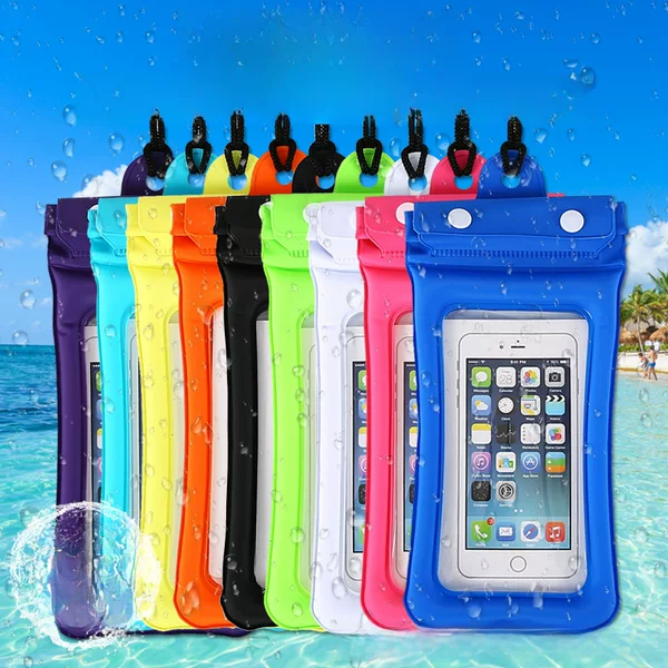 Three-layer sealed airbag waterproof bag touch screen waterproof mobile phone case Beach outdoor drifting mobile phone waterproof bag wholesale