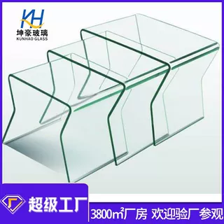 坤豪热弯厂专业生产烤弯玻璃超大热弯玻璃深加工欢迎来图加工