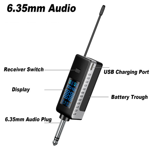 GAW-010B Wireless Handheld Microphone Household Outdoor 1-to-1/2 Wireless U-Section Microphone Universal Microphone