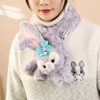 Cartoon warm three dimensional scarf, Korean style, with neck protection