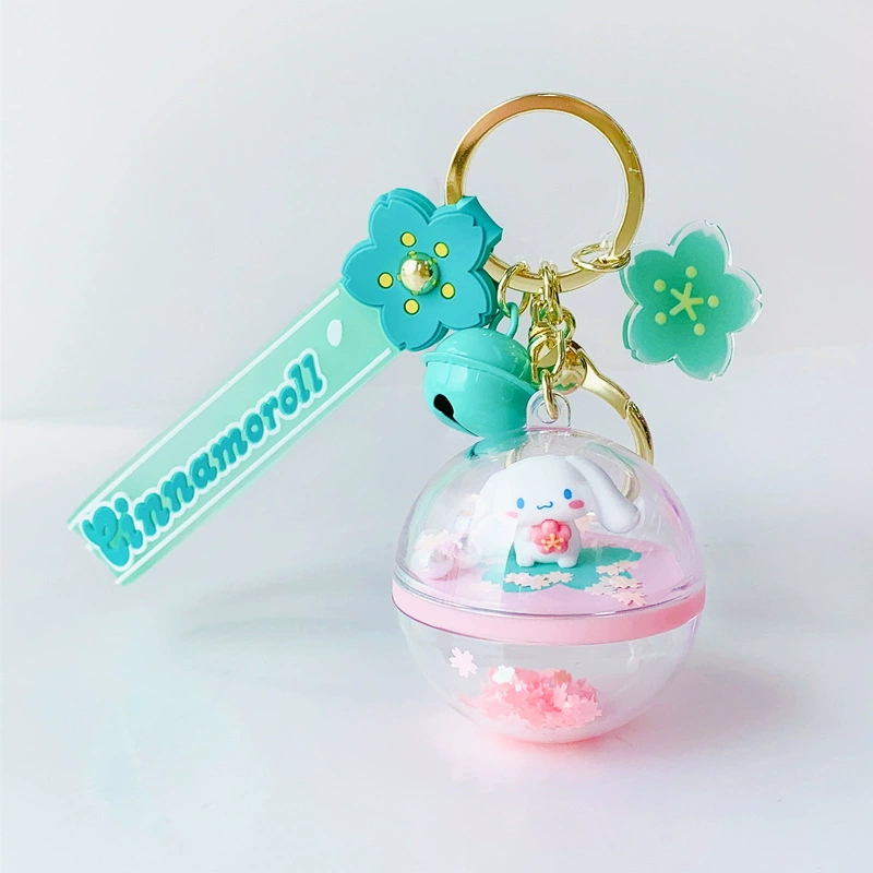 Sanrio, оригинальный мультяшный брелок, для автомобильных ключей, подвеска, аксессуар, высококачественный стиль