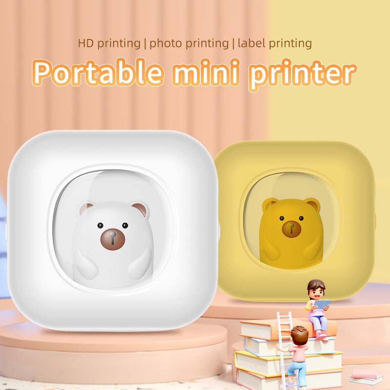 Cross-border new thermal printer small home use inkless high-definition printing Bluetooth connection photo label printer