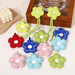刺繍は綿の花の漫画の5弁の花の服装のアクセサリを満たして靴の靴下の帽子を包んで綿の電気の刺繍の服装の装飾品を満たします。