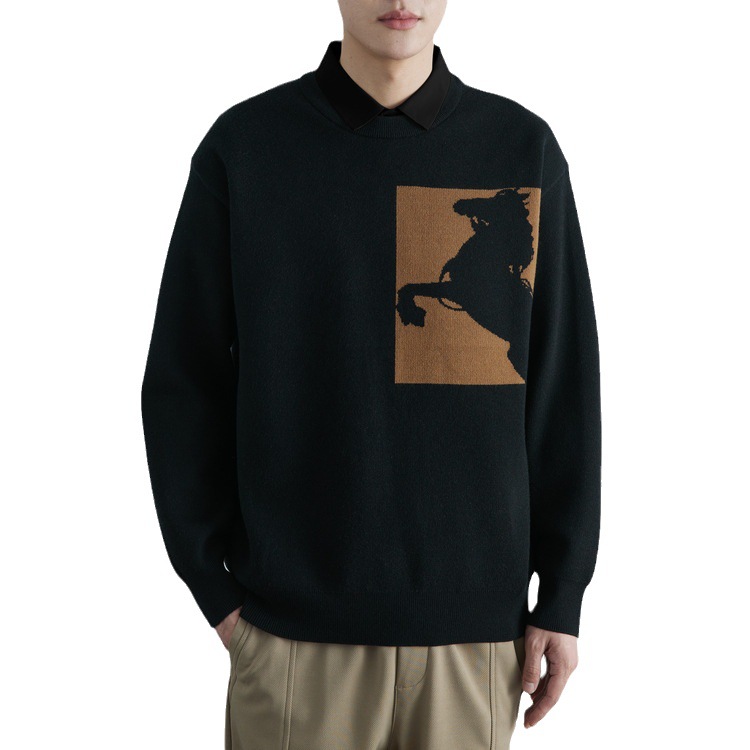 Men's Clothing wo piece shirt collar men's sweater 2024 autumn and winter new fashion tops sweaters knitted sweaters men_voghion.com