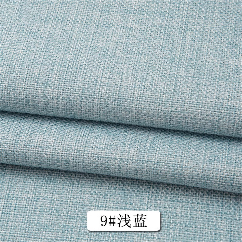 Algodón y lino, tela de mesa de color simple, tela de lino de imitación de arena, tela de lino gruesa, almohada, tela de fondo gruesa vieja