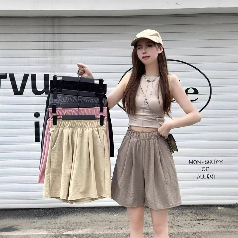Yamamoto Shorts Women's 2025 Summer Thin Loose Wide-leg High-waist Basic Casual Japanese Outer Wearing Pants