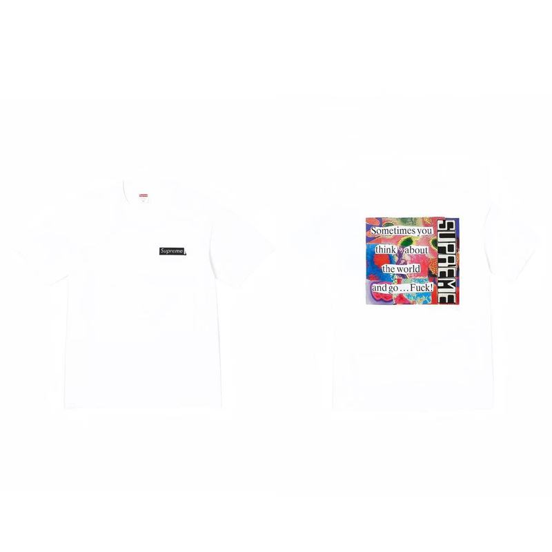 クロスボーダーファッションとトレンディなシュプリームレタープリントラウンドネック半袖ユニセックスストリートファッションTシャツドロップシッピング|undefined