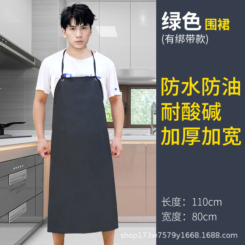 防水性と耐油性の厚みのある食堂ケータリングキッチン作業服耐酸性と耐アルカリ性の拡張水産物家庭用男性と女性の革エプロン|undefined