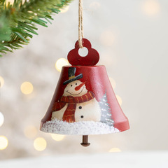 クリスマス鉄製の鈴サンタクロース雪だるまの鈴の飾りクリスマスツリーの鈴の飾りは鈴が鳴ります。