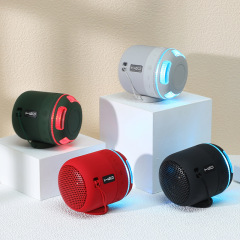 TG294 Portable Bluetooth Speaker Outdoor Mini LED Light Subwoofer Speaker Card MP3 Player