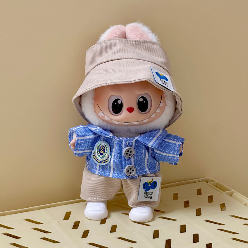 仅衣服适用于17cm拉布布搪胶娃娃毛绒公仔等可穿衣服换装着替服装|undefined