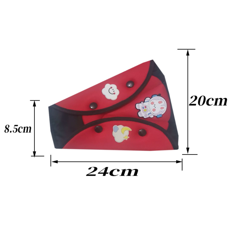 Children's Car Seatbelt Adjuster Anti-Neck-Strangling Shoulder Pad Set for Car Use, Universal Adjustable Device for Rear Seat Babies