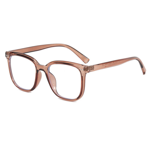 Hottest Blue Light Blocking Red Book Style Korean Version Natural Face Slimming Glass Frame Can Accommodate Prescription Square Eyeglass Frame