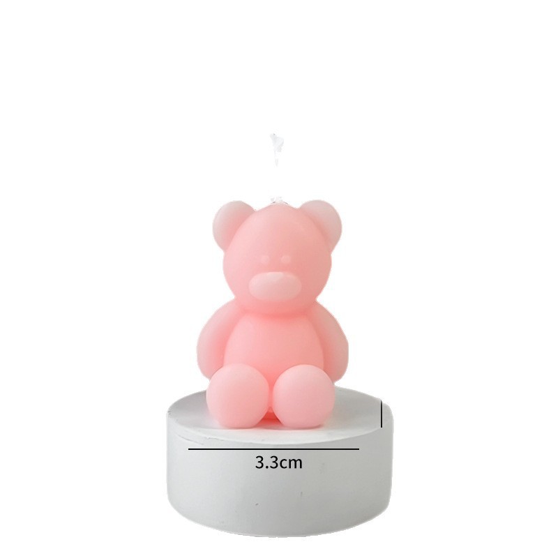 越境販売の小さなクマの香り付きキャンドル卸売、雰囲気のある装飾、バレンタインデーの飾り、誕生日のクリエイティブなギフト、インスタ映え|undefined