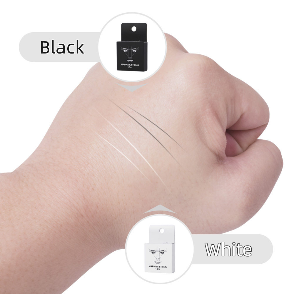 Nuevo estilo con tinta tatuaje línea de bordado regla tatuaje bordado línea de dibujo auxiliar con posicionamiento de tinta caja de línea de mapeo caja de línea de tinta con logotipo