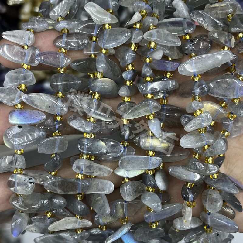 不规则长牙碎石天然石紫晶水晶玛瑙隔珠半成品DIY饰品手链配件|undefined