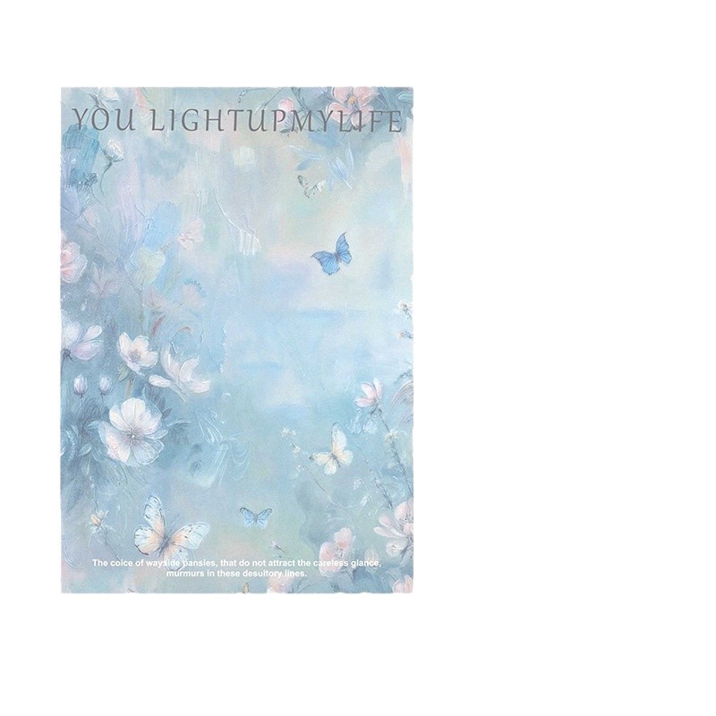 Huaxi pintura al óleo siciliana papel de embalaje de estilo de alto nivel de sensación de paquete de papel floral serie de materiales de embalaje de flores