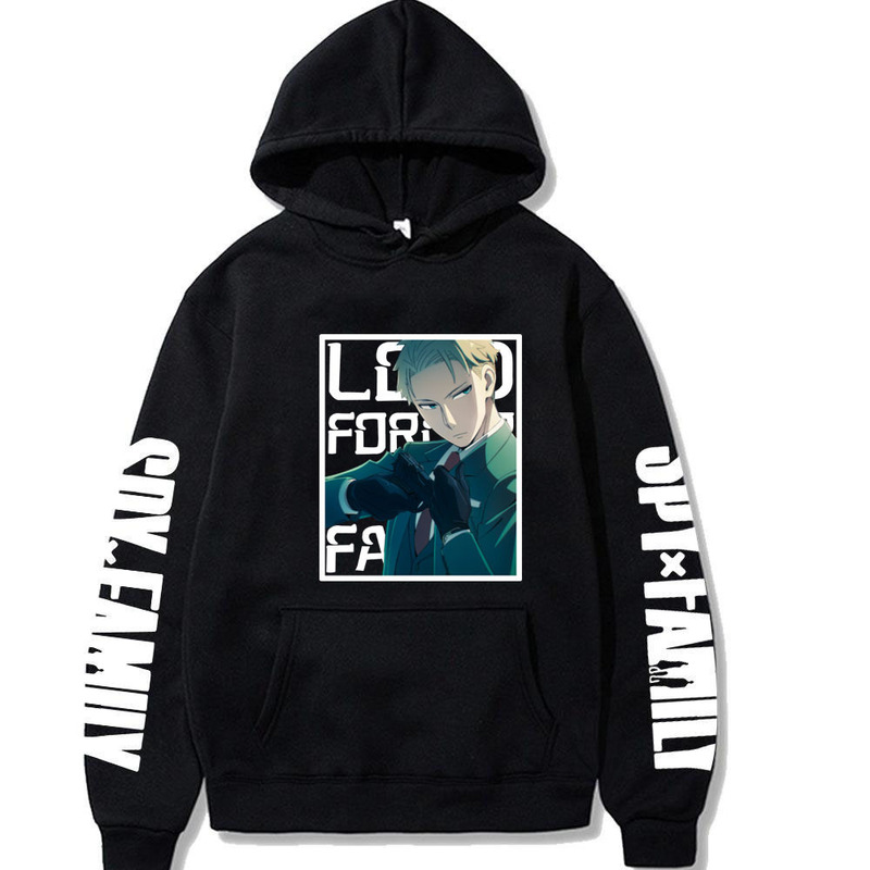 Cross-Border Spy X Family Spy Play House Cartoon Japanese Anime Loose Hooded Sweatshirt for Men