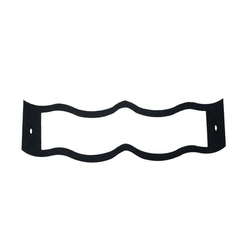 Transfronterizos nuevos no tejidos máscaras de felt negro máscaras modernas máscaras de felt minimalistas máscaras misteriosas de baile de maquillaje