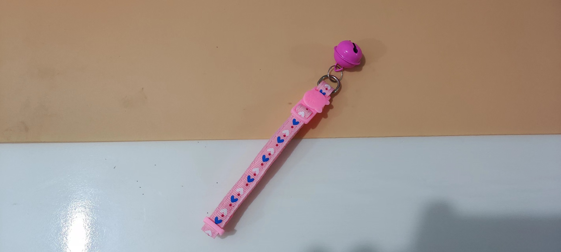 1.0 Collar de parche de amor para mascotas Collar de hebilla de perro Collar de gato Collar de parche Collar de campana Lote de suministros para mascotas