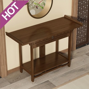 zsr new Chinese Buddha shrine home worship Buddha table simple living room entrance table solid wood economical table incense