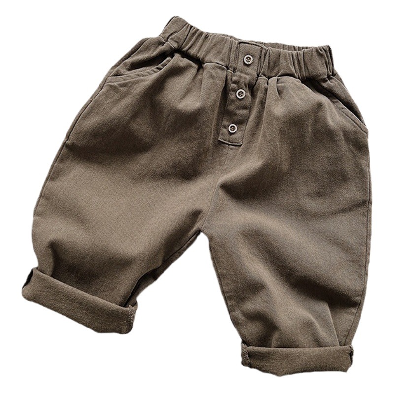 Pantalones casuales para niños y niñas, pantalones largos cálidos y versátiles para niños pequeños, ropa infantil de primavera y otoño, pantalones de forro polar para niñas.
